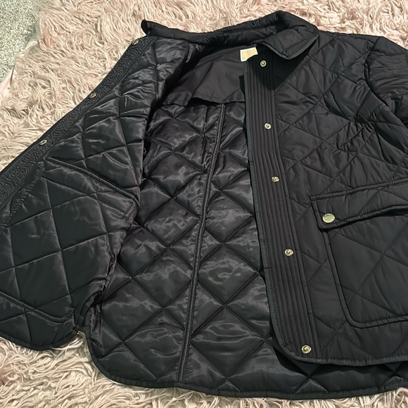 NWT Michael Kors Diamond Quilted Front Snap Barn Jacket - Picture 9 of 14